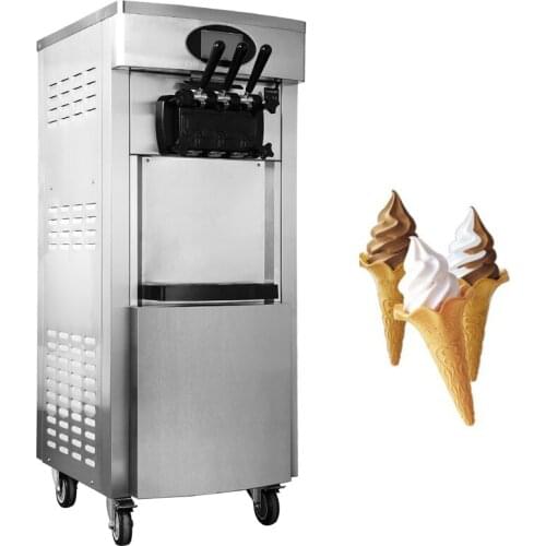 Mini soft ice cream machine manufacturer 3 flavors of yogurt ice cream machine for sale in Italy