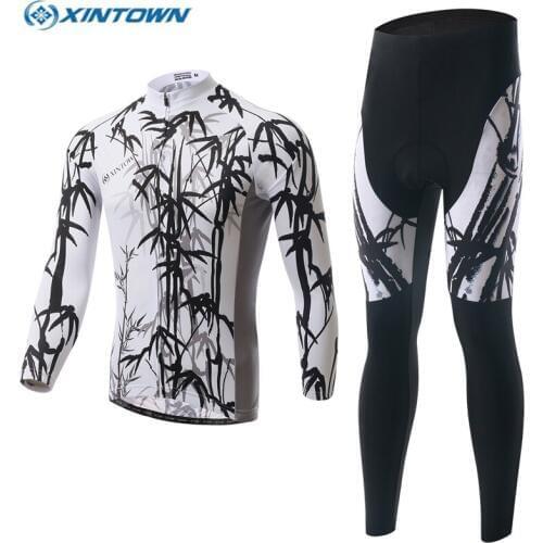 XINTOWN New Winter Thermal Fleece Bike Cycling Jersey Pants Suit Maillot Cycling Clothing/Bicycle Wear Ropa Ciclismo Keep Warmer