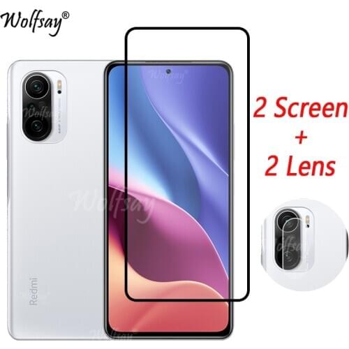 Full Cover Tempered Glass For Xiaomi Redmi K40 Screen Protector For Redmi K40 Camera Glass For Redmi K40 K40Pro+ Glass 6.67 inch