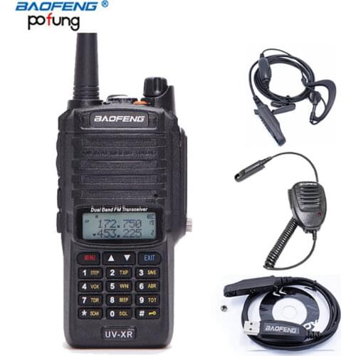 2020 Baofeng UV-XR IP67 Waterproof Walkie Talkie 10W Powerful Two Way Radio 10KM Long range for traveling hiking Ham Radio