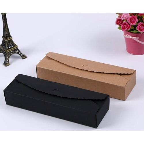 Natural Brown Kraft Paper Packaging Box 30PCS Handmade Soap Packaging Box Wedding Favors Candy Gift Long Paper Box