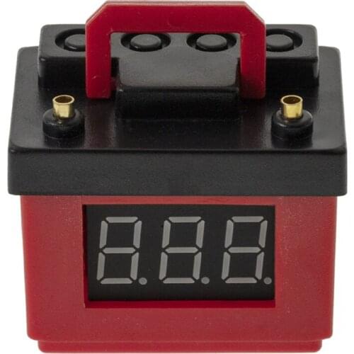 RCTOYFUN For 1/10 1/8 RC Cralwer Red DIY Simulation Battery Lithium Battery LPO Low Voltage Alarm Garage Appearance Accessory