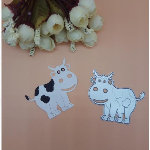 Cartoon Milk cow Cutting Dies punch cutter Scrapbooking Dies Metal Embossing Stamps and die for Card Making DIY