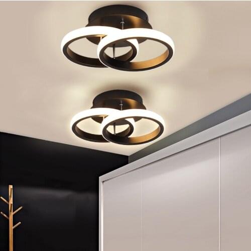 Stylish Round Square Ceiling Light Modern Design Bedroom Corridor Aisle Fixture Living Dining Room Balcony Indoor LED Lamps