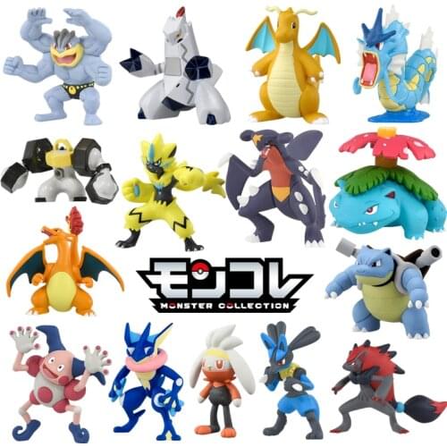 Takara Tomy Tomica Pokemon Pocket Monsters Moncolle Ex MS Series 3-5cm Mini Resin Anime Figure Toys For Children Collectibles