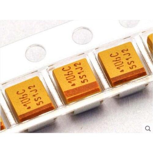 Tantal capacitor 100uF 25V SMD Size D (7.3x4.3mm) / SMD Size C (6.0x3.2mm) 47uF/16V more Value optional
