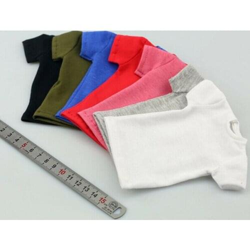 Kinds of 7 1/6th Mens T-shirt model For 12" Male Female Figure Doll