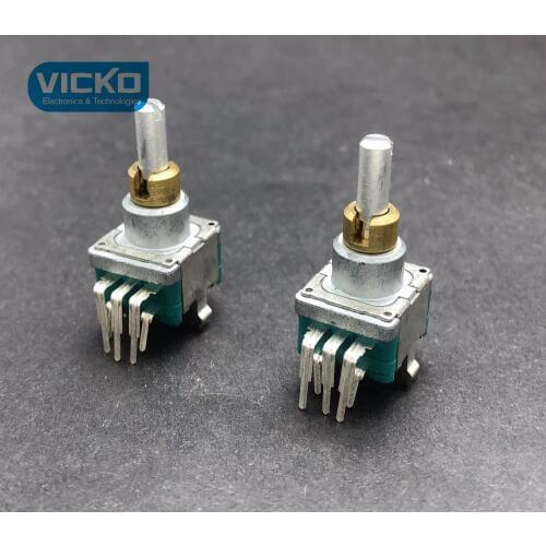 [VK] ALPS encoder + Reset with switch dual double axis 30 position 15 pulse shaft 17mm round axis