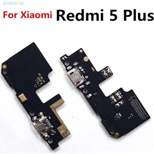 For Xiaomi Redmi 5 Plus USB Charging Port Charger Board Flex Cable Dock Plug Connector Replacement Parts For Redmi 5Plus