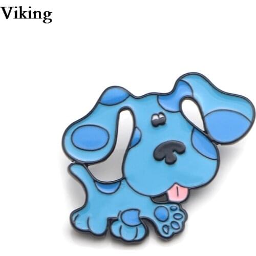 1Pcs Cartoon Dog Badges Cute Enamel Brooches Alloy Metal Lapel Pin Funny Brooches Clothes Hat Collar Pins For Women Girls G0377