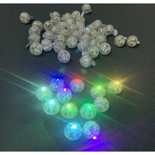 50Pcs/Lot Bullet Switch Balloon Light LED Balloon Lights RGB Flash Lamp Luminous Lamps for Bar Birthday Wedding Party Decoration