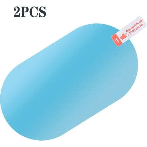 2Pcs / Set Anti Fog Film For Car Rearview Protective Film Waterproof With Transparent Sticker For Car Window