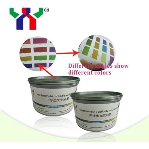 A1 Optical Variable Ink,purple to green, Different angle different color,package:1kg/can,shipping by fedex,5 days arrive
