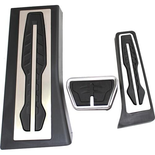 3PCS Stainless stee Car gas accelerator pedal, auto footrest and brake pedal for BMW X5 (G05) X7 (G07) 2019 2020 car accessories