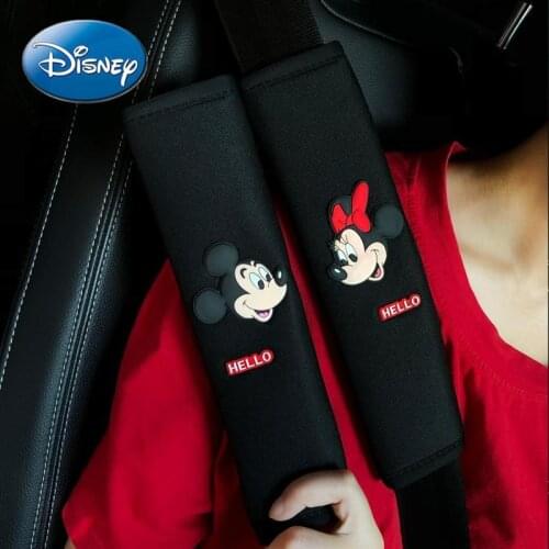 Disney Minnie Car Seat Belt Shoulder Cover Cute Extended Protective Cover Summer Anti-stroke Interior Protective Cover