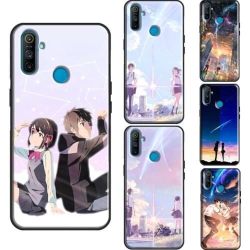 Anime Your Name Makoto Shinkai Case For OnePlus 8T 7T Nord 7 8 9 Pro Cover For Realme C3 C15 C21 7i Q3 6 7 8 Pro GT Neo