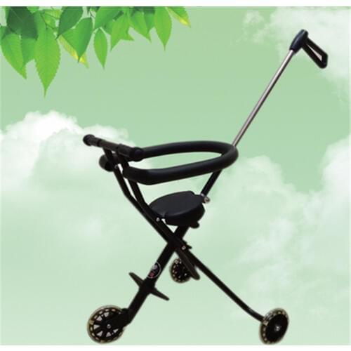 Kids Trolley Carts Childrens Folding Bikes for Kids Walking Folding Scooter Portable Wheelchair