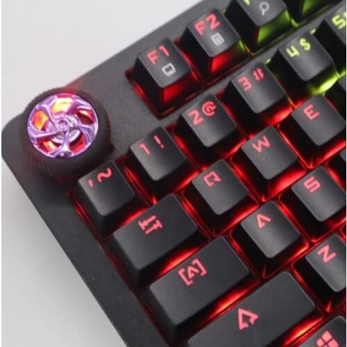 Diy Keycap For Hot Wheels Esc Keycap For Mechanical Keyboard Rotating Tire Purple Red Personality Luminous Car Periphery