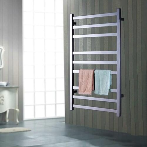 ARE HZ-918 Electric brushed Heated Towel Rail Wall Mounted Style Towel Warmer 304 Stainless Steel Towel Dryer Shelf