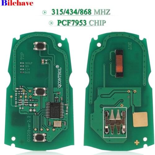 Bilchave For BMW 1/3/5/7 Series CAS3 System X5 X6 Fob 315/433/868Mhz Remote Smart Car Key Circuit Board ID46 PCF7953 Chip