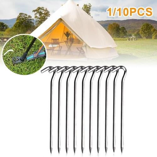 1/10pcs Tent Pegs Aluminum Alloy Tent Nails Sun Shelter Accessories Outdoor Camping Hiking Traveling Tool Tent Accessories