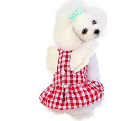 Summer XS Small Dog Clothes Plaid Cute Girl Dress Pattern Pets Puppy Dresses For Small Chihuahua Dogs Supplies