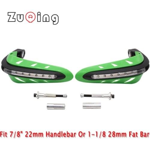 Motorcycle Universal LED Motorcycle Hand Guard LED hand guards protectors For Dual Road Motorcycle Dirt Bike ATV Scooter Hand