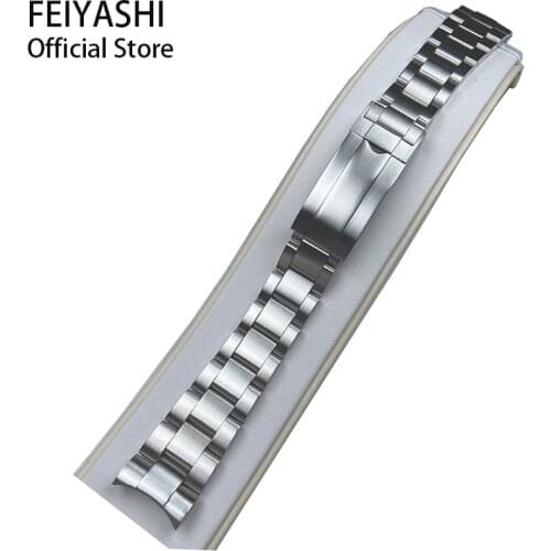 Watches Bracelets 20mm Solid 316L Stainless Steel Mens Watchbands strap Accessories Wristband For submariner daytona nh35 case