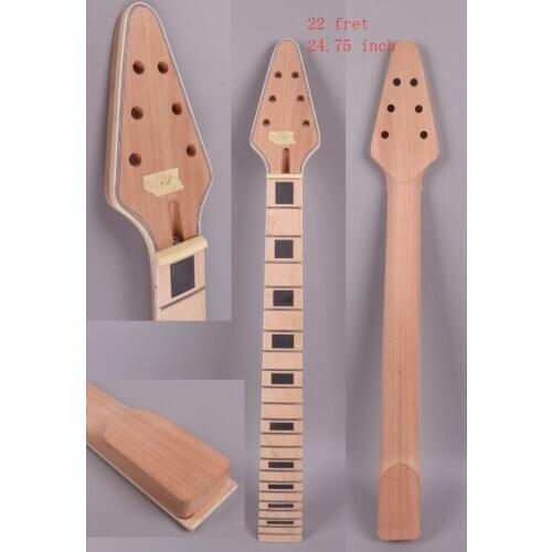 New electric guitar neck solid wood 22 fret 24.75'' Truss Rod maple wood