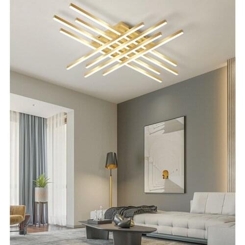 Nordic Acrylic Led Ceiling lamp Modern Minimalist Vertical and Horizontal Strip Lamp Bedroom Living room Study Office Lamp