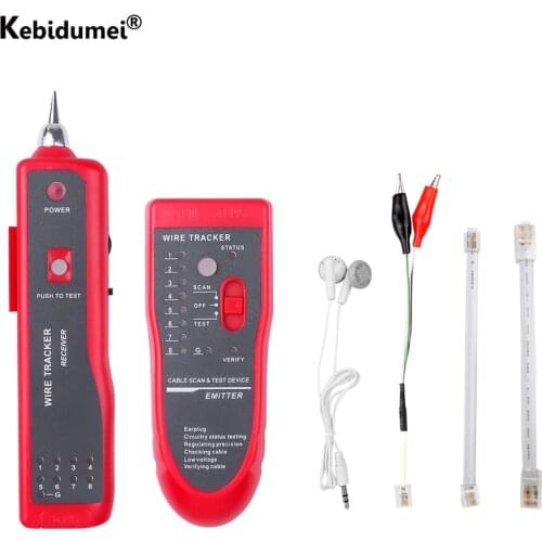 Ethernet LAN Network Cable Tester RJ11 RJ45 Cat5 Cat6 Telephone Wire Tracker Tracer Toner Ethernet Cable Detector Line Finder