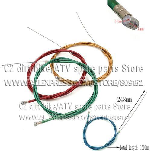 1500mm/59" Throttle Clutch Cable Line Fit 49cc 60cc 66cc 80cc Motorized Bike
