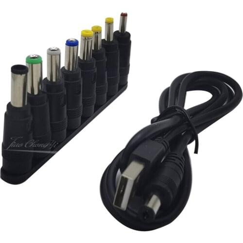 1set USB to DC Power Cable Universal USB to DC Jack Charging Cable Power Cord Plug Connector Adapter for Router Mini Fan Speaker