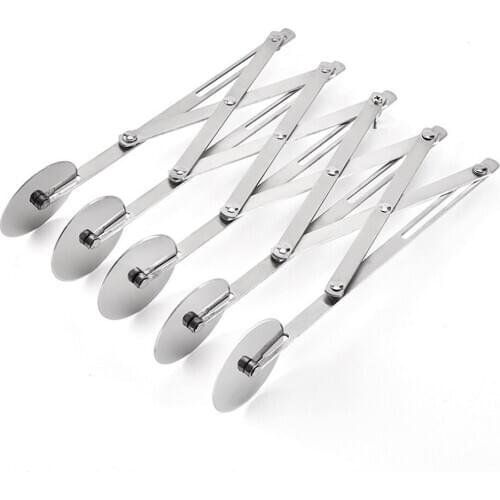 3/5 Wheels Cutter Dough Divider Side Pasta Flexible Roller Pizza Pastry Peeler Stainless Steel Bakeware Tool [3]
