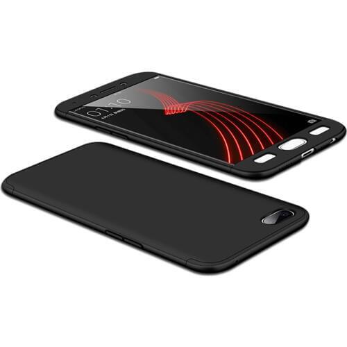 3 In 1 Full Body Protective Armor Case For Oppo A77 With Tempered Glass Screen Protector Shockproof Hard Back Cover For Oppo A77