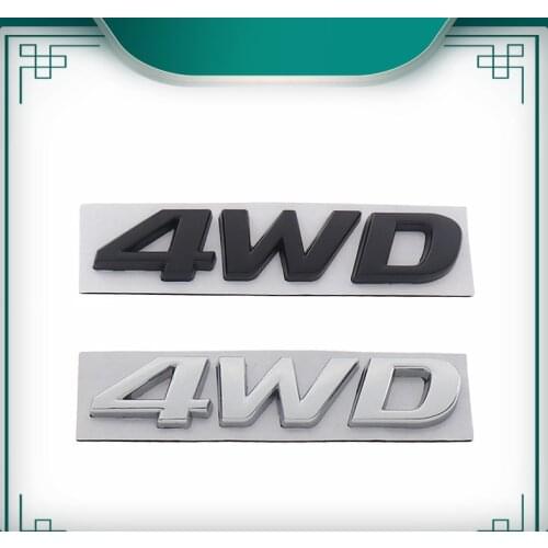 3D 4WD for Tucson CRETA KONA Santa fe Sonata Elantra Sportage IX35 IX25 Hood Fender trunk Nameplate Decal Emblem Badge Sticker