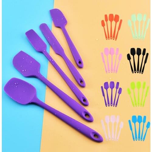 80%HOTSpatula Set Flexibility BPA-free Non-stick Cooking Baking Mixing Rubber Spatula Set for Home