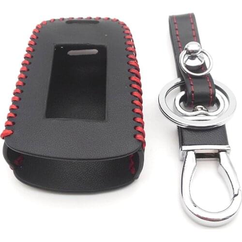 Starline A94 Case Keychain Genuine Leather Cover For StarLine A92 A94 A62 A64 A95 LCD Remote Two-Way Car Alarm LCD Transmitter