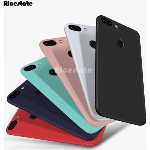 Huawei Enjoy 8 Plus case Huawei Y9 2018 Clear TPU and solid color fundas For Huawei Y9 / Enjoy 8 Plus Back Cover Silicon case