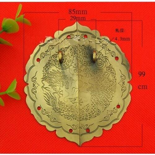 Hardware Packing box parts round buckle classic box buckle iron material 85*99mm