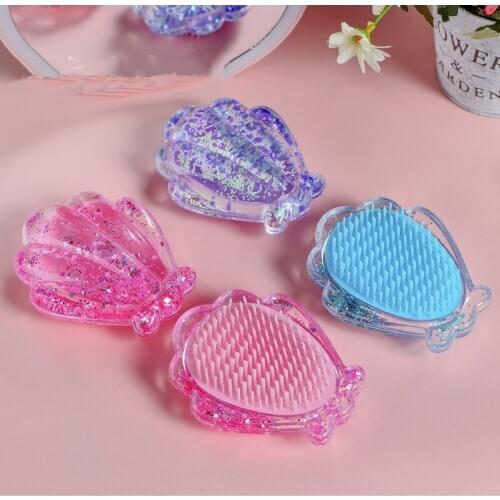 Kids Comb Anti-static Hair Combs Portable Hair Accessories Shell Comb For Girls Scalp Massager Hair Comb Styling Tools Health
