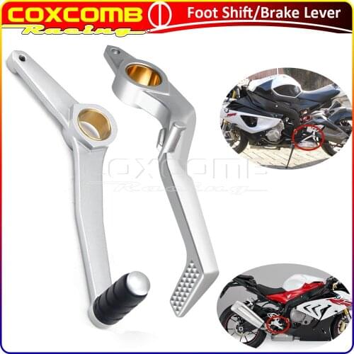 For BMW S1000RR 2010-2014 HP4 2013 2014 2015 OEM 35217717643 Motorcycle Iron Left Gear Shift Lever Rear Foot Brake Pedal Lever