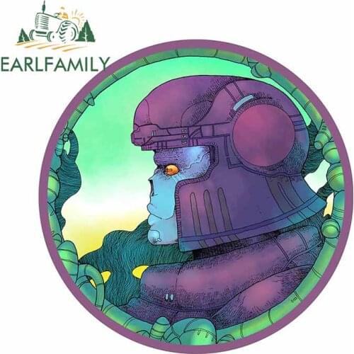 EARLFAMILY 13cm x 12.7cm for Soldiers Side Face Personality Decal Windshield Laotop Car Stickers Refrigerator Cartoon Decoration