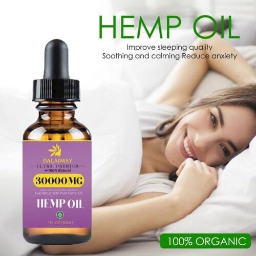 30ml Hemp Seed Essential Oil Face Spa Massage Natural Plant Oil Nourishing Hair Extract For Anxiety Stress Relief Improve Sleep