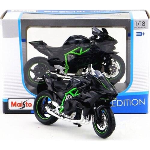 Alloy classic 1:18 H2R street car model,high-quality motorcycle collectible toy,original package gift,free shipping