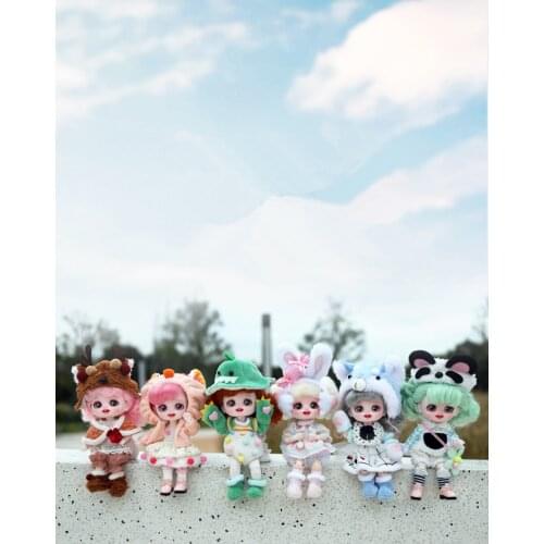 BJD doll 1/8 size 16cm doll animal doll princess toy girl gift (including doll + clothes + shoes)