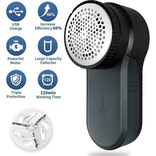 Airmsen Lint Remover Clothes Fuzz Pellet Trimmer Machine Portable Rechargable Fabric Shaver Removes For Clothes Spools Removal