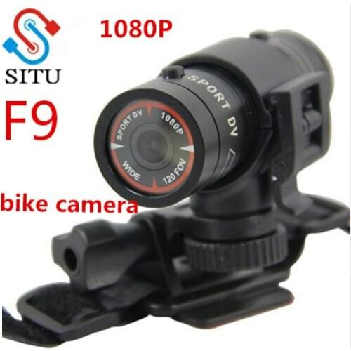 Mini F9 Bike Camera HD Bike Motorcycle Helmet Sports Camera Video DV Camcorder Full HD 1080p Car Video Recorder
