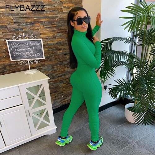 Fashion Casual Sportswear Zipper Women Jumpsuit Elastic Solid Female Rompers Long Sleeve New Yoga Suits Women Gym Clothes Sets