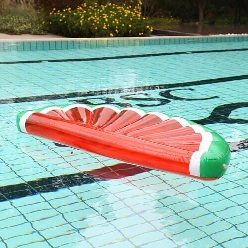 Inflatable Watermelon Row Swimming Ring Ocean Beach Pool Summer Outdoor Activities Beach Party Pool Inflatable Mattress Water